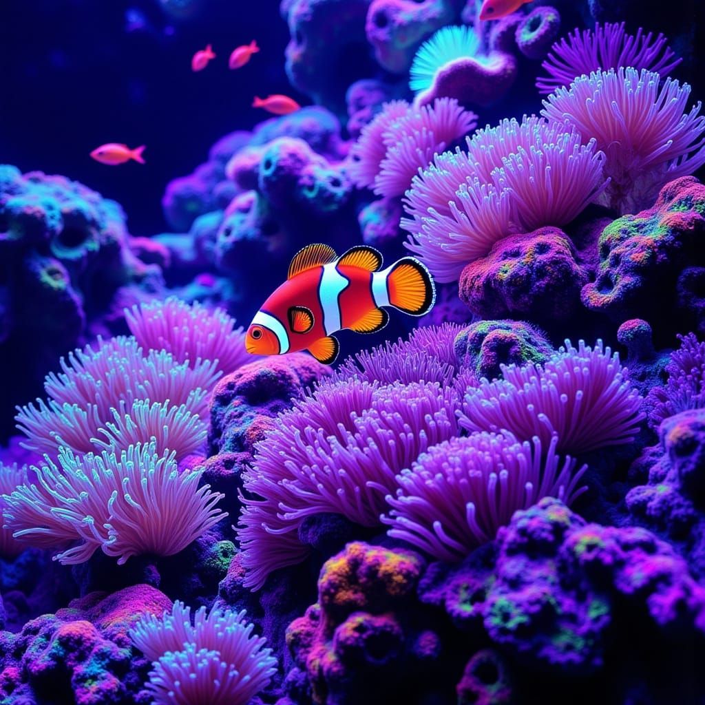 Vibrant Coral Reef Teeming with Life