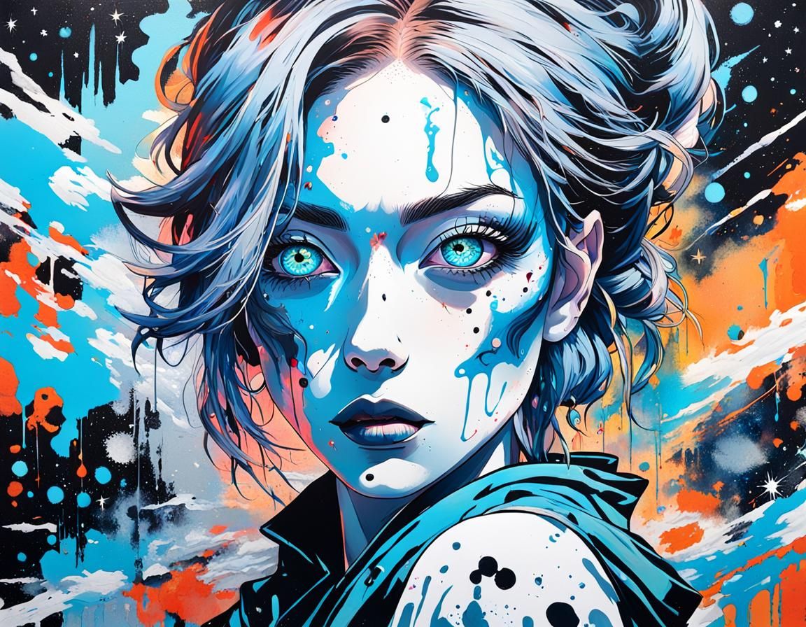 Cosmic Killer: Ukiyo-e Meets Graffiti Art in Space