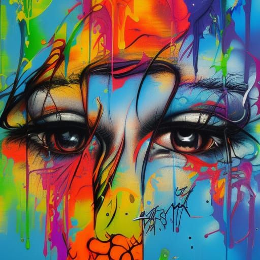 Soul Cries: Graffiti Art in Polychromatic Colors