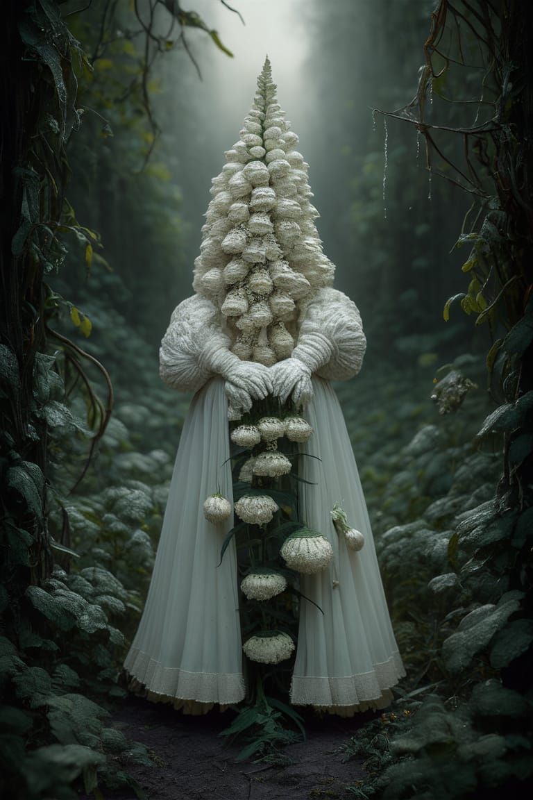 Surreal Dreamscape: Metallic Paper Iris Folding Sculpture