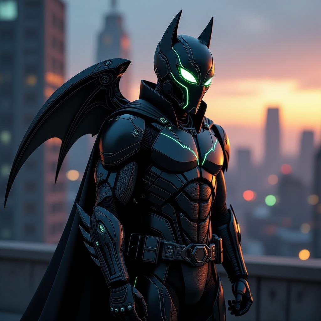 Cyberpunk Neo-Gothic Predator Batsuit