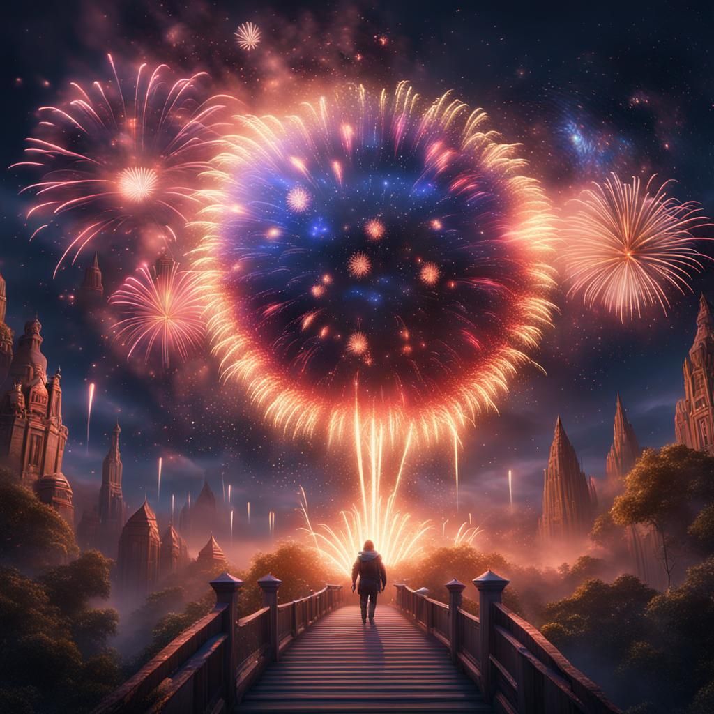 Fireworks Explode in a New Galaxy