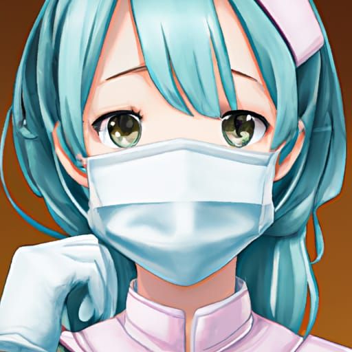 Adorable Anime Surgical Nurse in Studio Ghibli Style