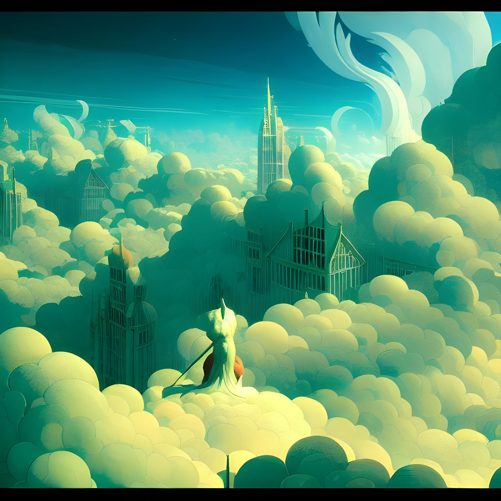 Hypermaximalist Towers in Frenzied Landscape