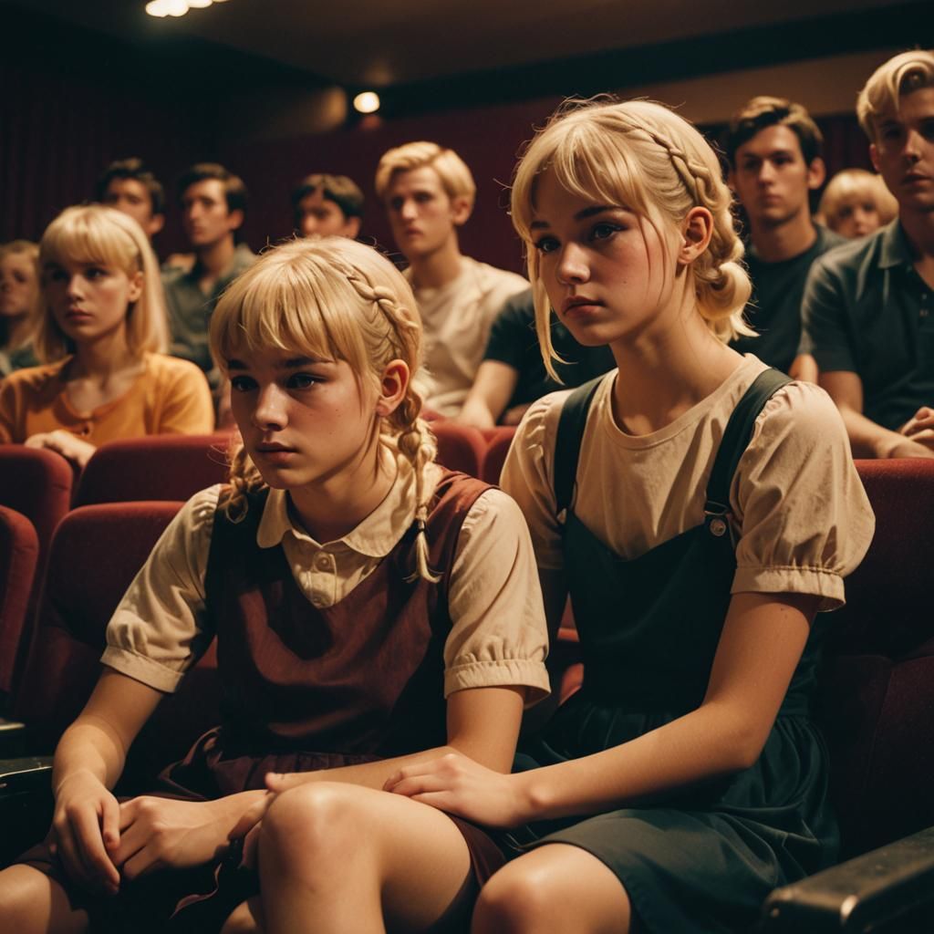 Boy in Cinematic Film Still with Intimate, Moody Atmosphere