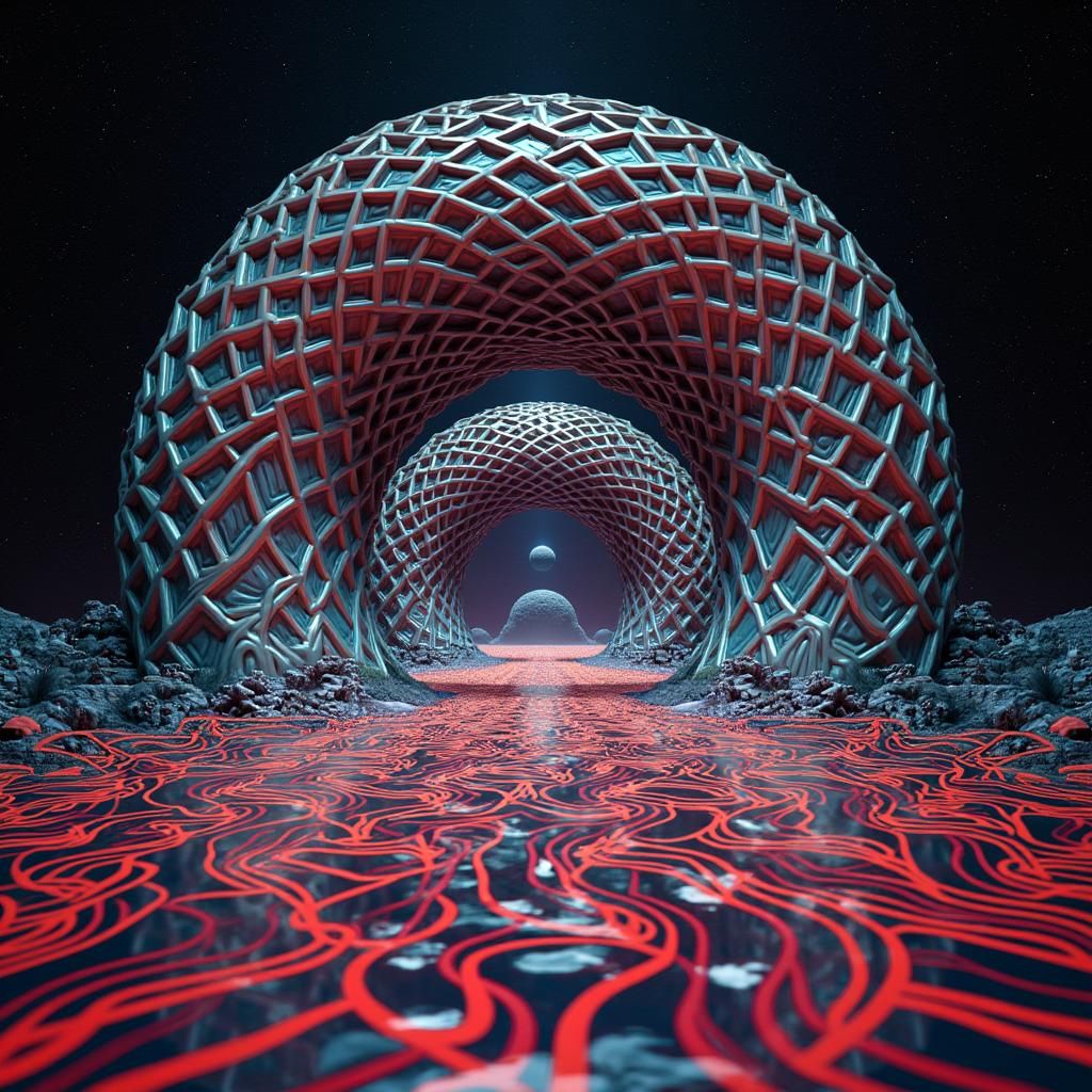 Surreal 80s Liminal Space Travel Documentary Still