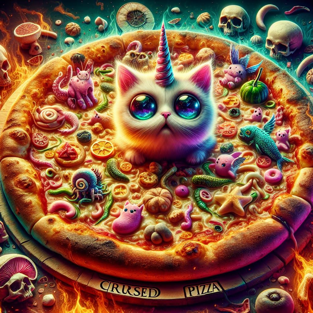 Practice prompts for a cursed pizza challenge