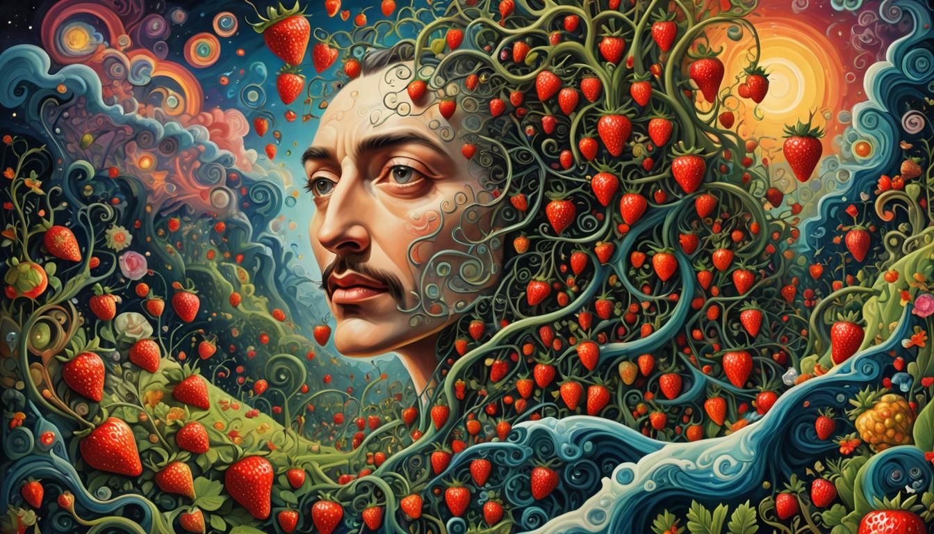 Psychedelic Dreamscape: A Surreal Digital Masterpiece
