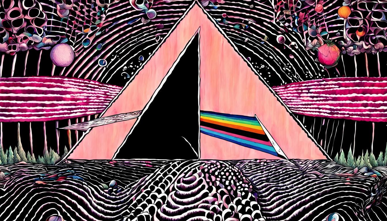 Abstract Dark Side of the Moon Cover Art