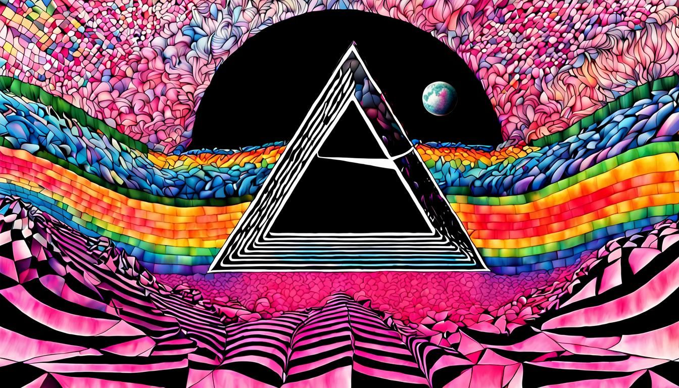 Dark Side of the Moon Quantum Zentangle