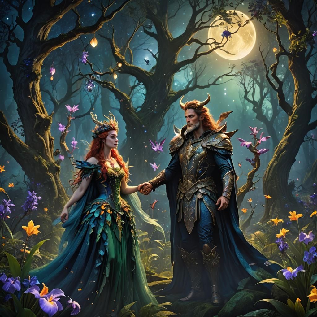 Enchanted Forest: Puck, Oberon, and Titania
