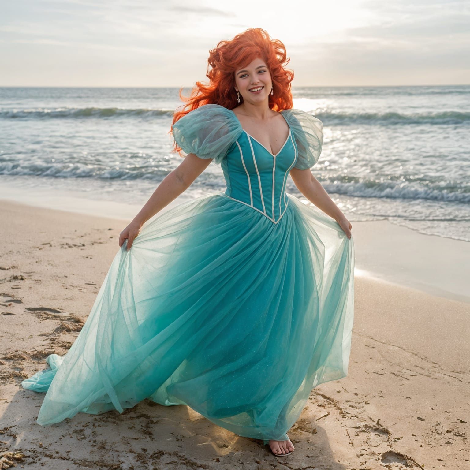 Ariel's Aqua Dream Wedding Gown