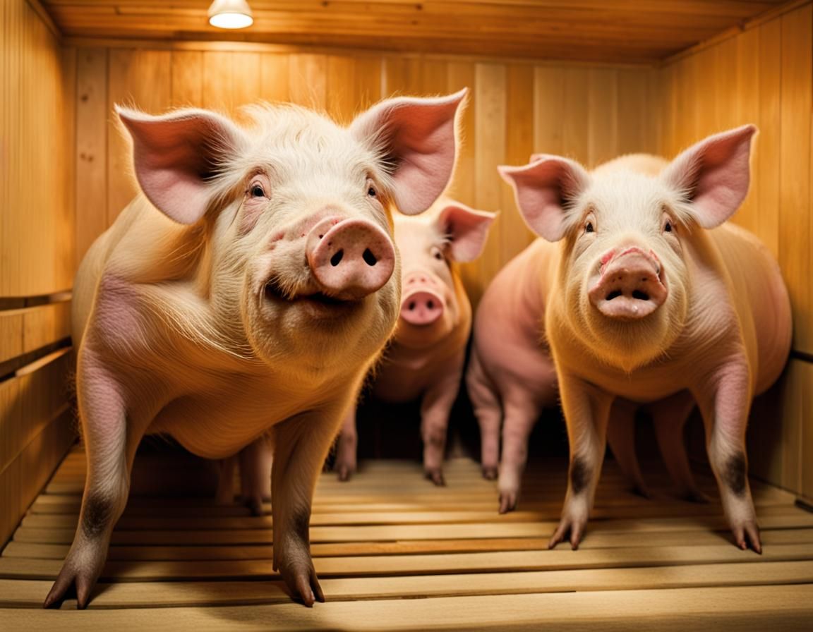 Pigs in the Sauna II