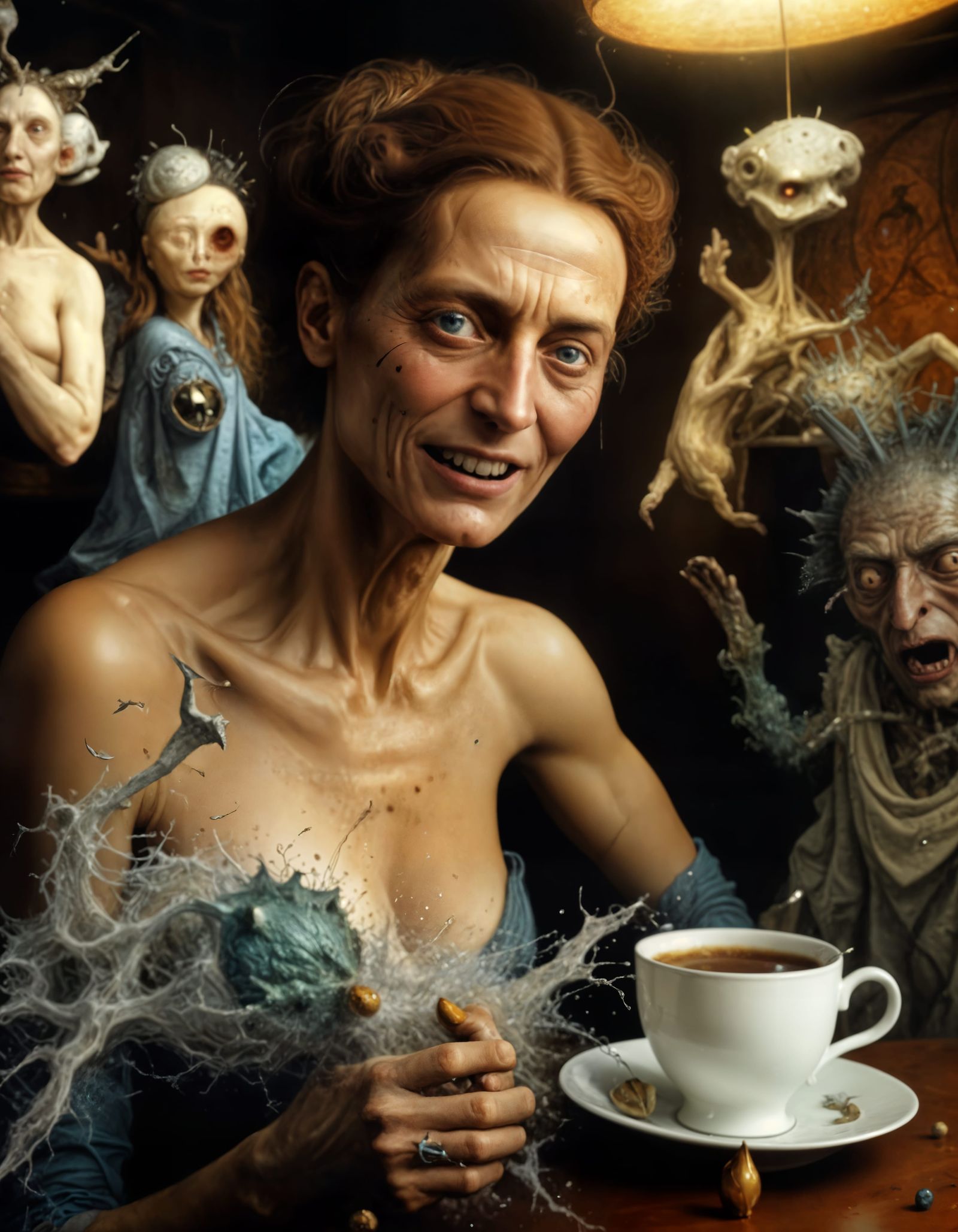 Morning Coffee: She's wearing the 'New - Splash Bodice' - Ti...