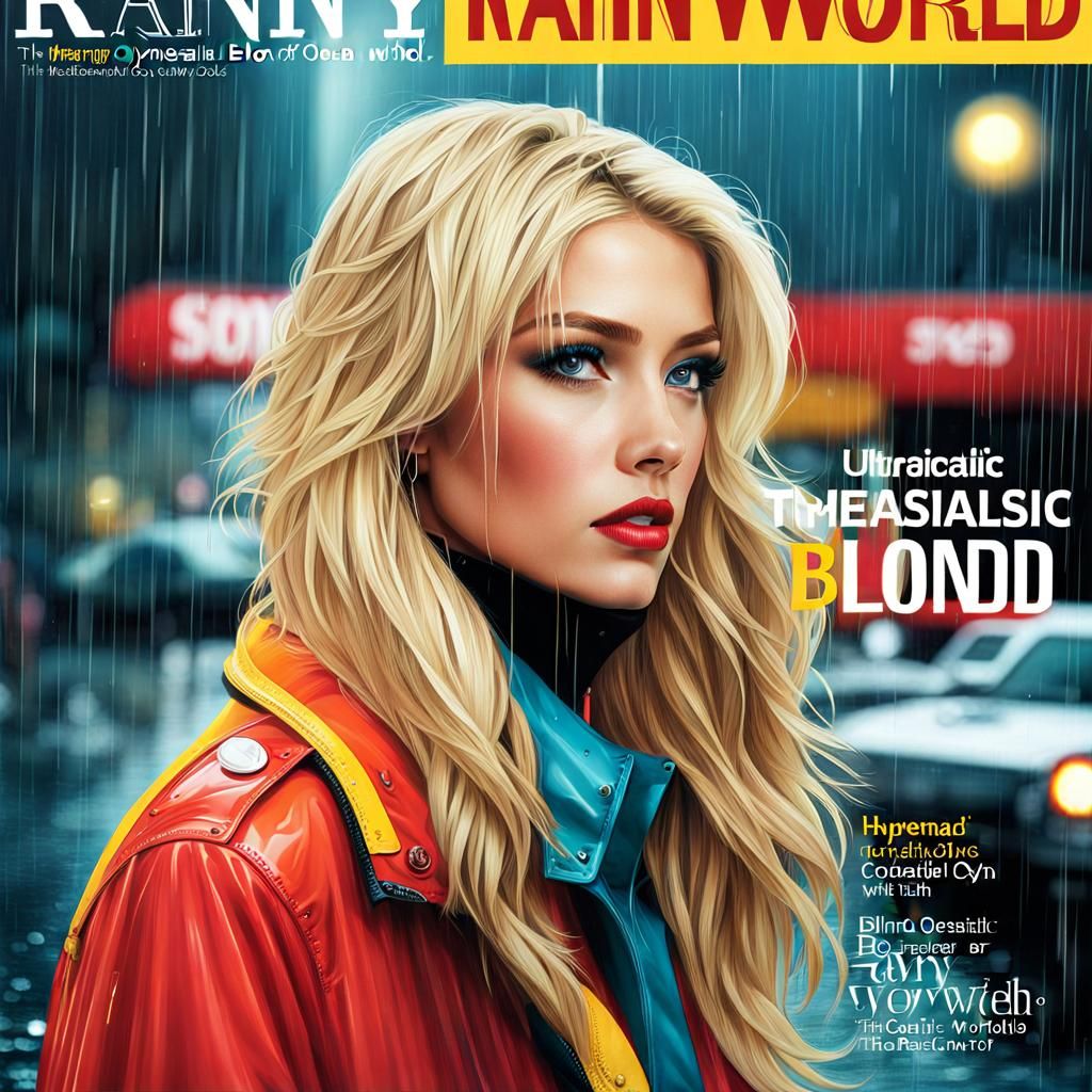 Rainy World with Blond Ocean Magazine Cover
