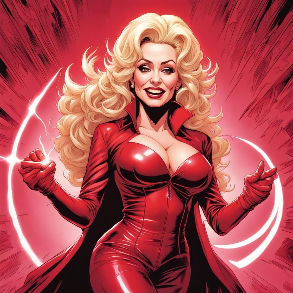 Dolly Parton as Comic Book Superhero