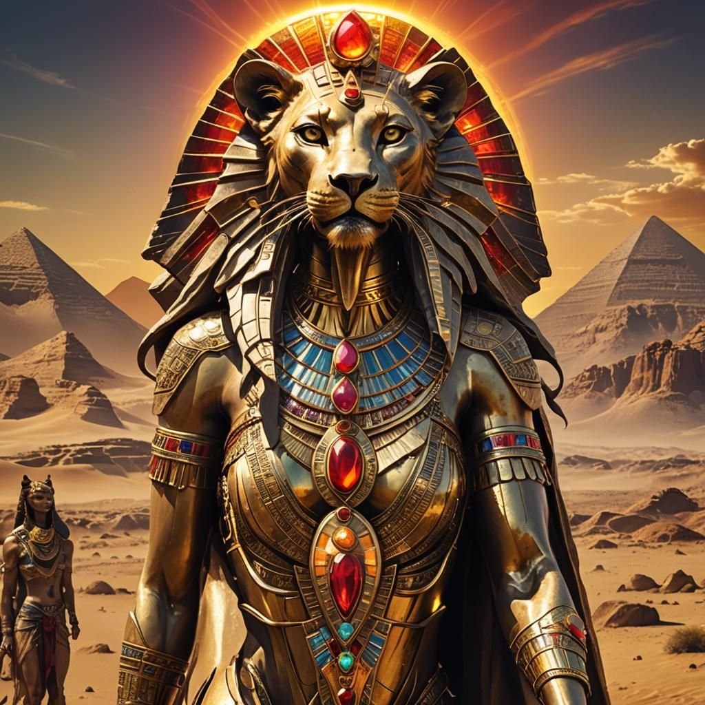 Golden Sekhmet: Lioness Goddess of the Sun