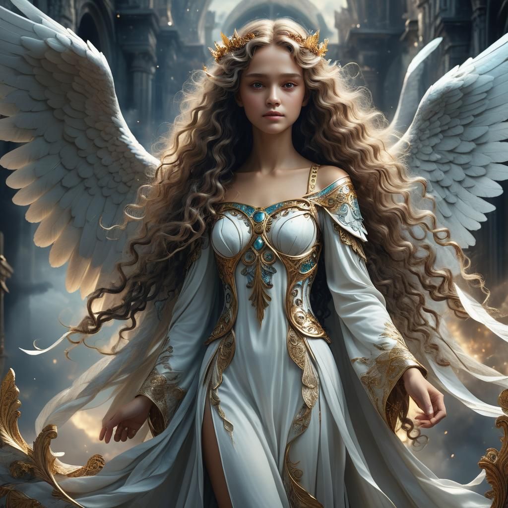 Angel with Wings: Digital Matte Painting
