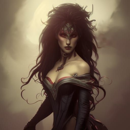 Detailed Salubri Vampire Portrait in High Resolution