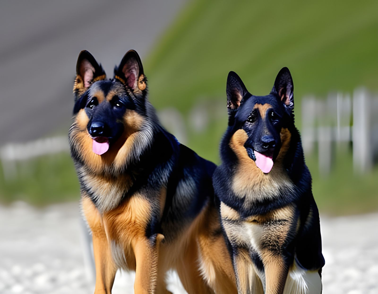 Majestic German Shepherd Portrait