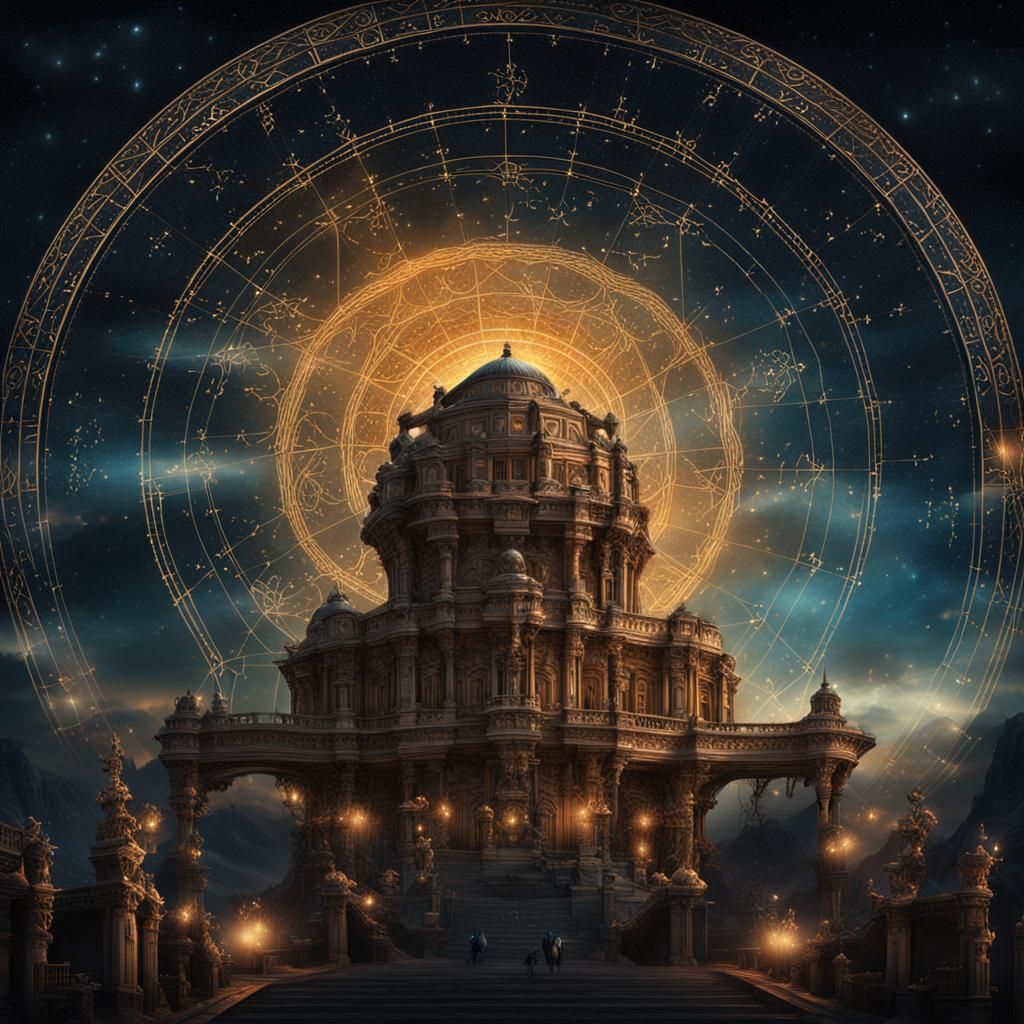 Gemini Constellation Digital Matte Painting