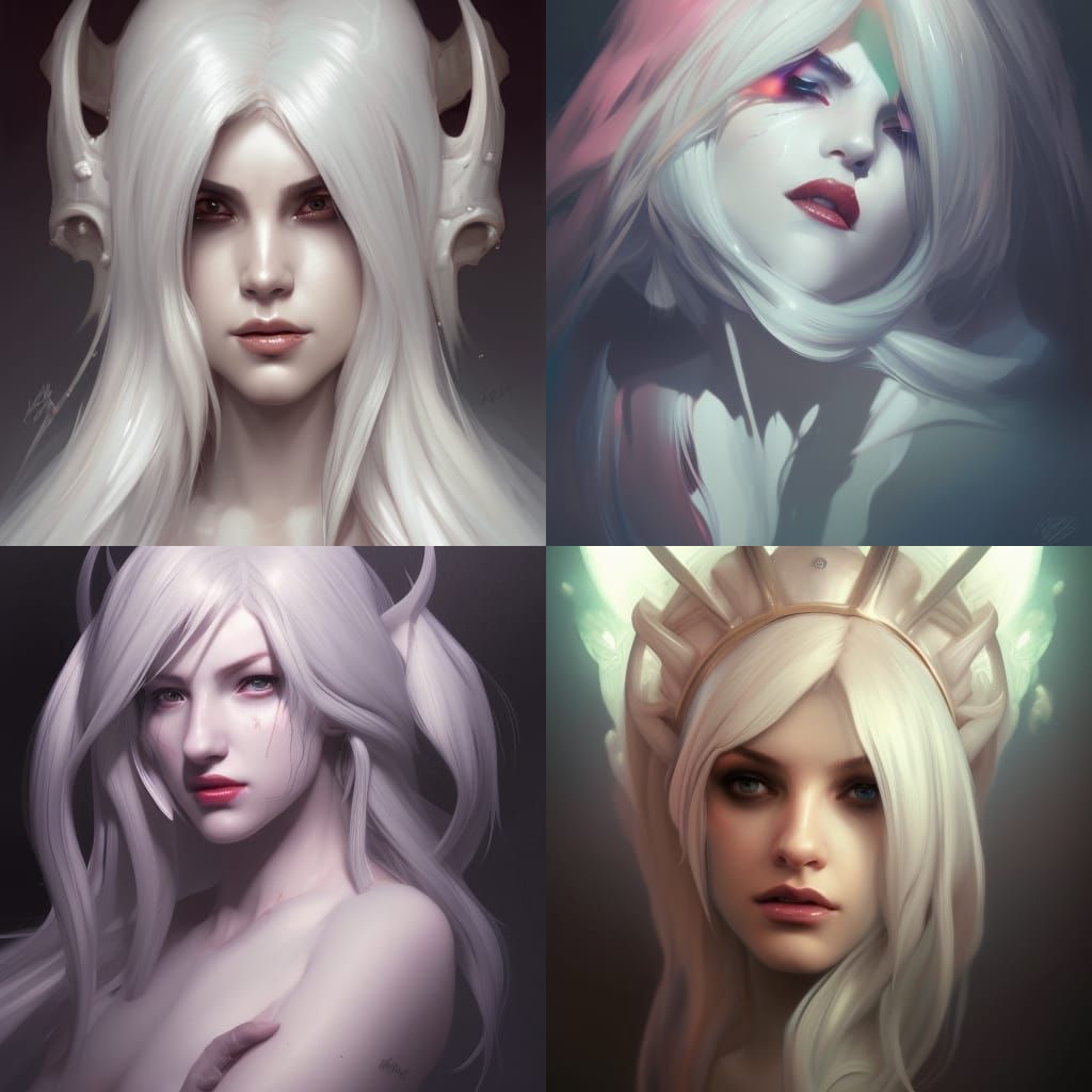 Detailed Boosette Portrait in Art Nouveau Style