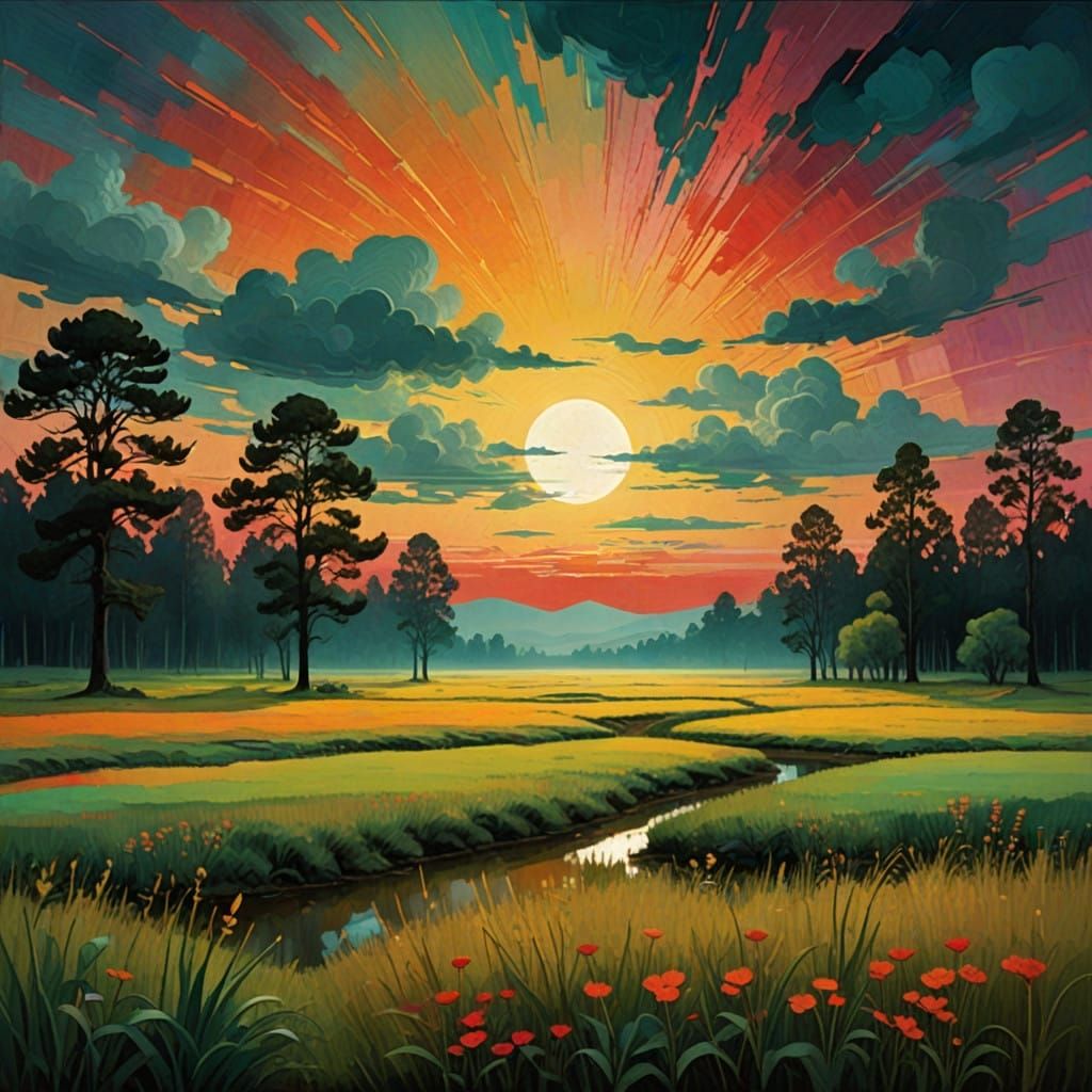 Celestial Harmony of Diverse Cultures in Vibrant Color