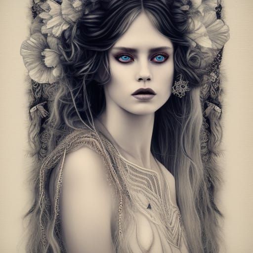 Mississippi Queen in Hyper-Detailed Digital Illustration