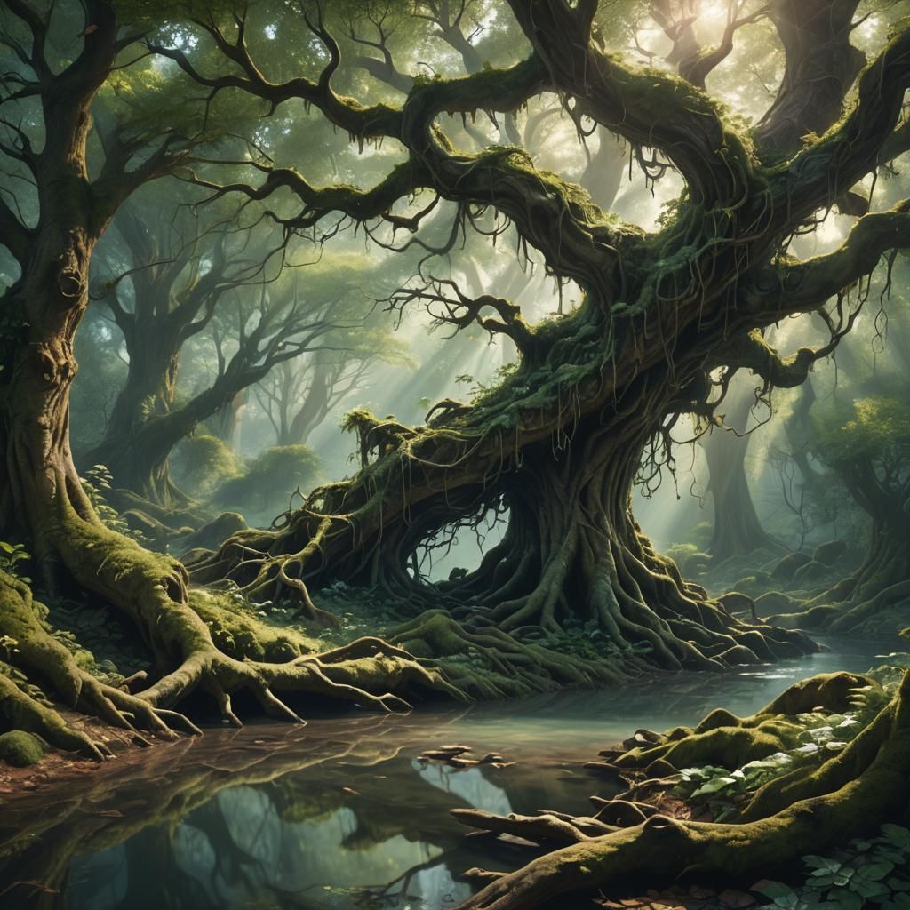 Mystical Spring Hidden Deep in the Woods