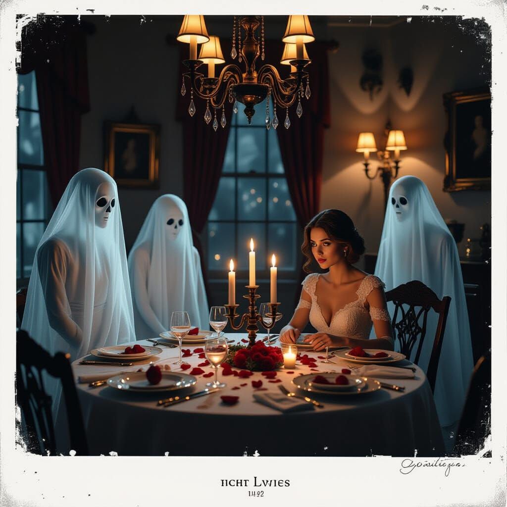 Haunted Valentine's Dinner with Ethereal Ghosts