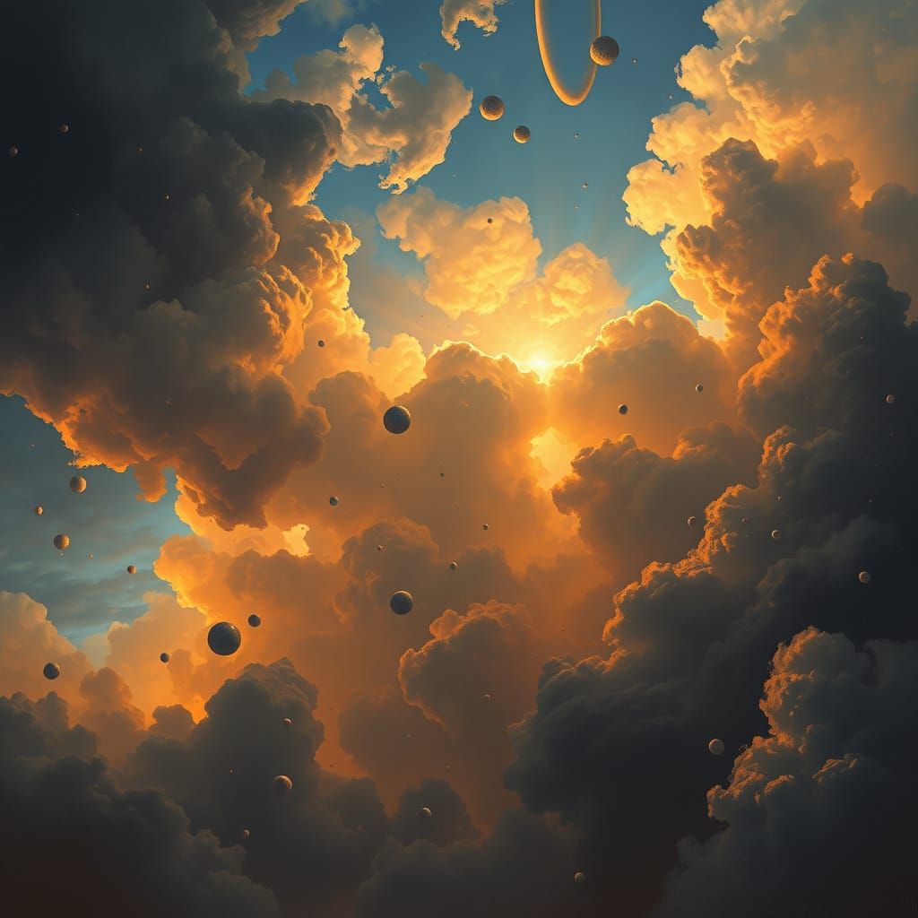 Epic Digital Painting of Celestial Doom