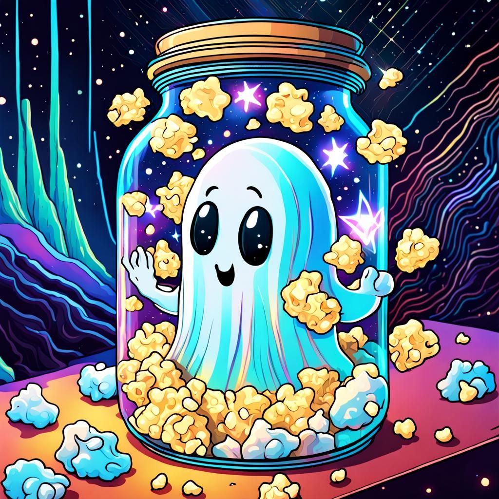 Ghost in a Jar: Holographic Cosmic Illustration