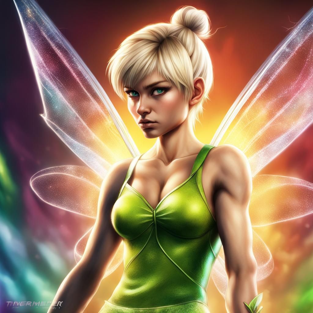 Tinkerbell as TEKKEN Character: Hyperrealistic Splash Art