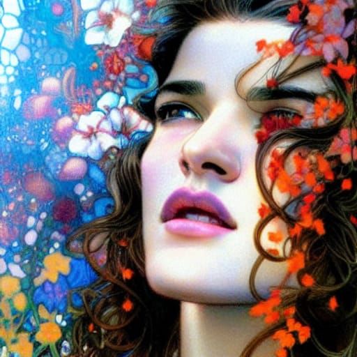 Hyperrealistic Portrait of a Beautiful Young Woman