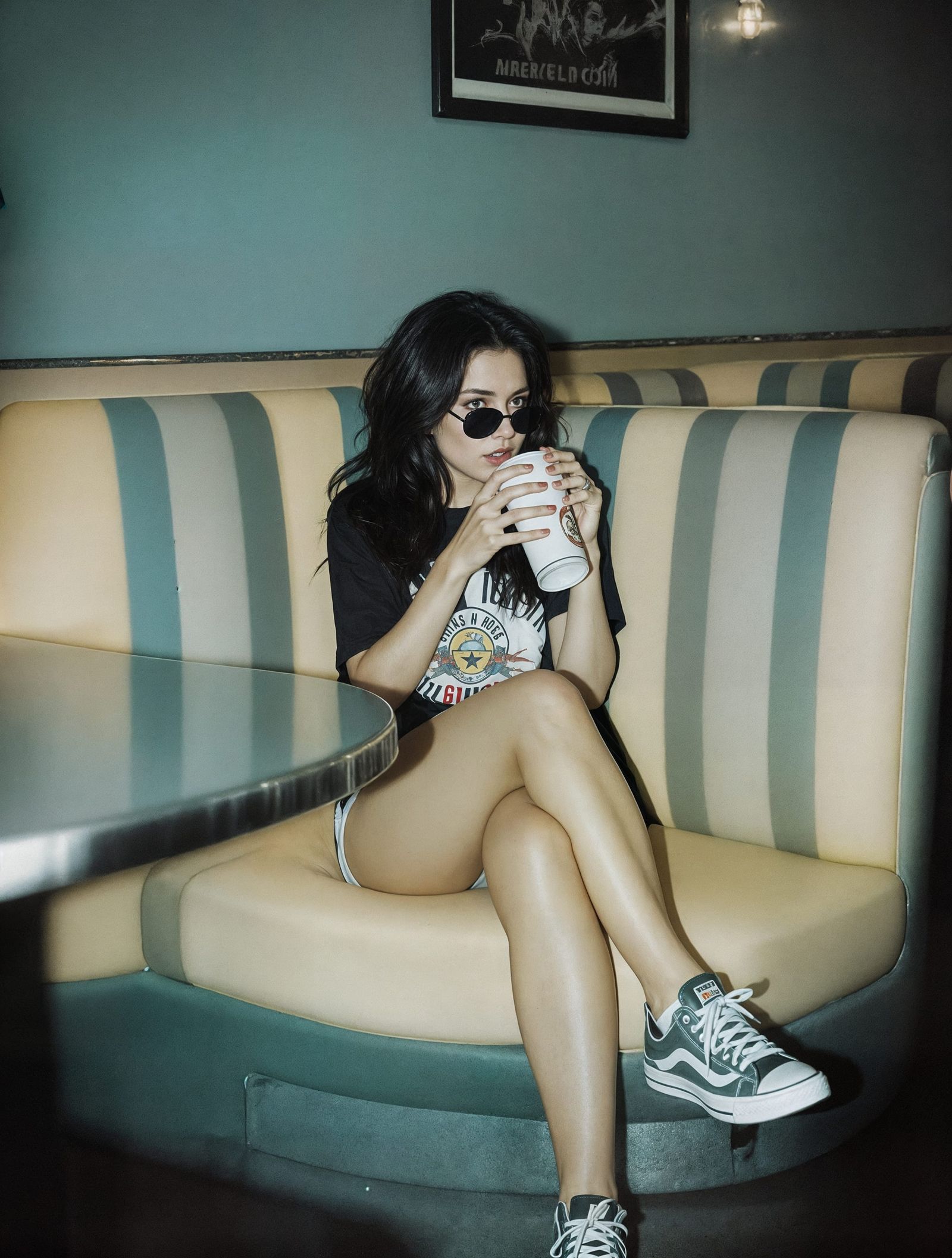 Moody Grunge-Inspired Diner Scene