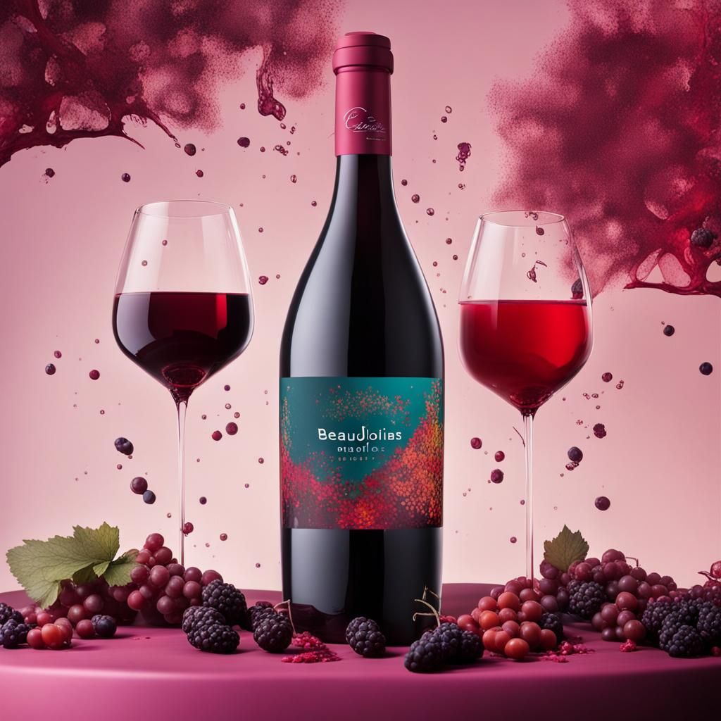 Beaujolais Nouveau Cachère Advertisement, Digital Matte Pain...