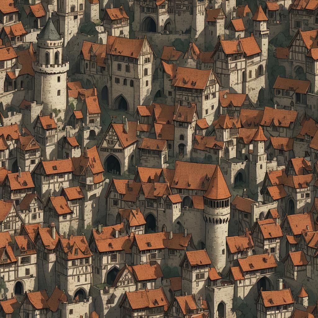 Majestic Medieval Castle in Mountainous Landscape