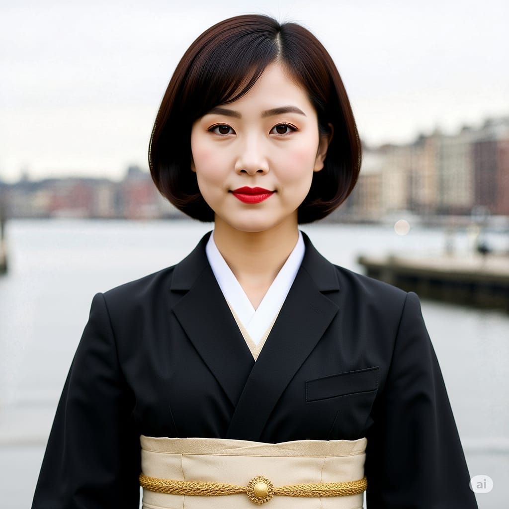 Elegant Kimono: A Study in Form and Color