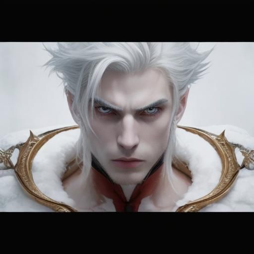 Menacing Man Fused with Arceus in Cinematic Realism