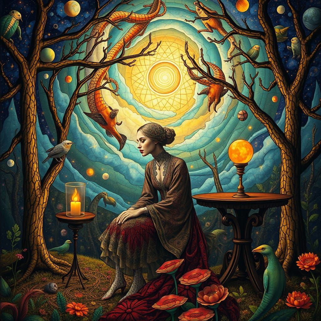 Psychedelic Utopia: Sacred Geometry and Space Creatures