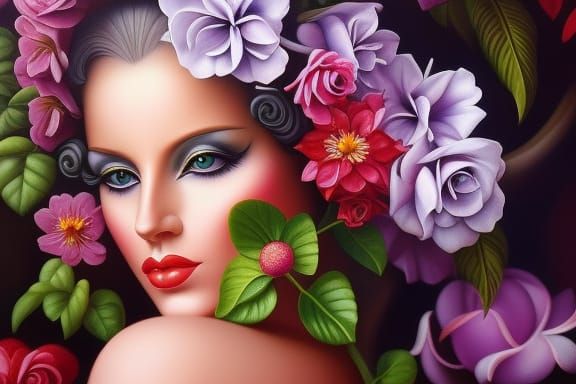 Ethereal Whispers in Dreamy Forest Blooms