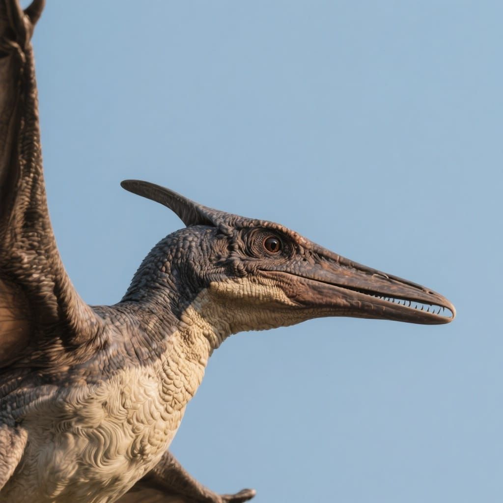 Photorealistic Profile of a Pteranodon