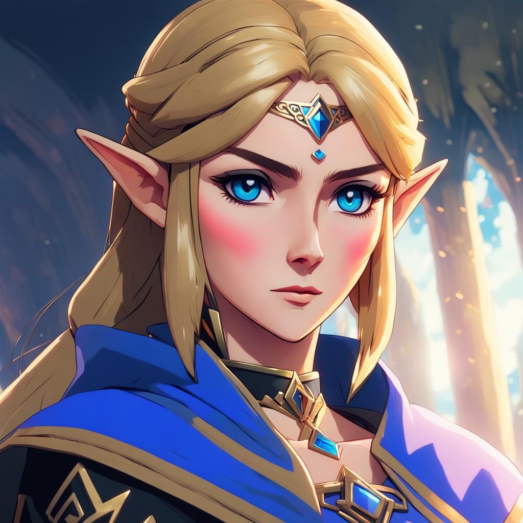 Anime Princess Zelda Character Design