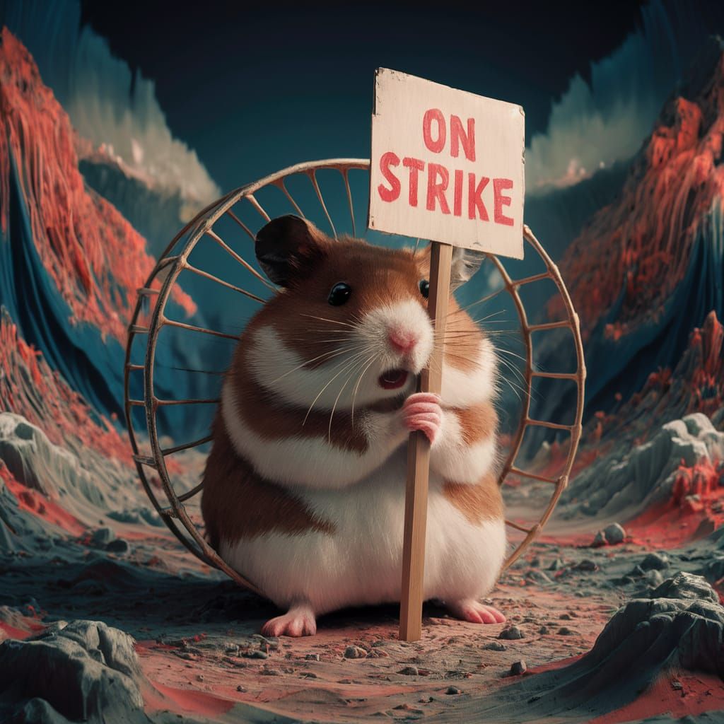 Hamster on Strike