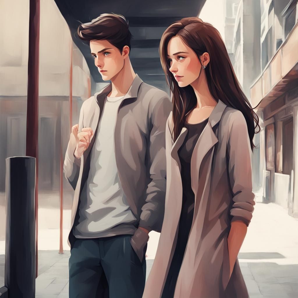 Secret Admiration: A Moment of Hidden Observation