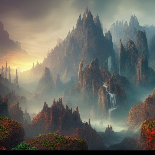 Fantastical Matte Painting in Deep Color