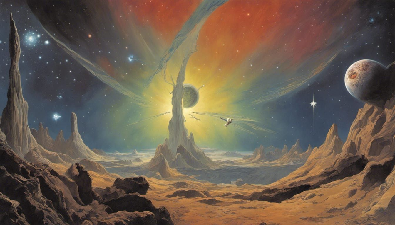 Stellar Nursery Starbirth in Psychedelic Style