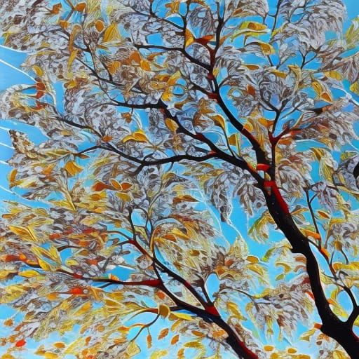 Abstract Gemstone Composition in Postmodern Digital Art