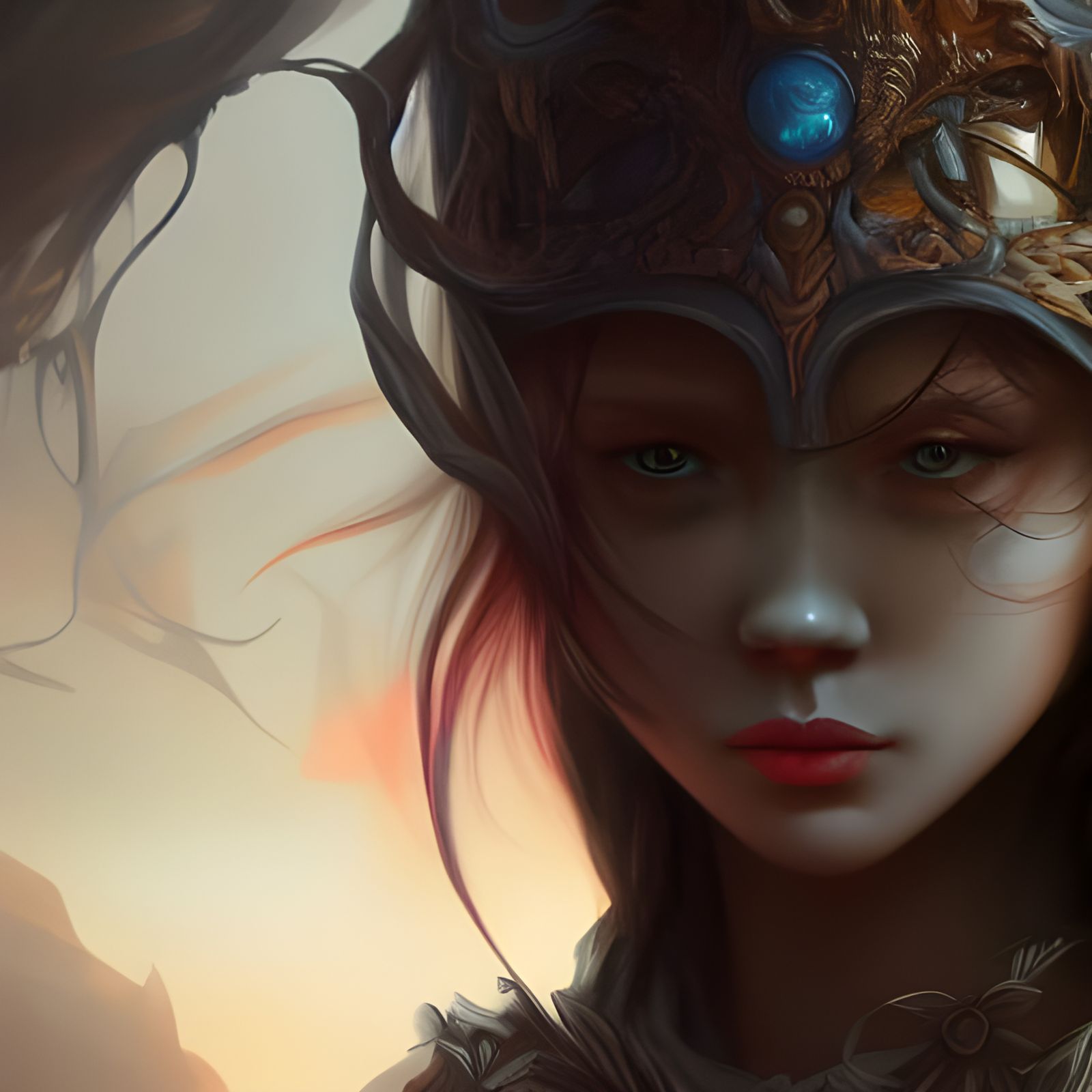 Nostalgic Regret: Detailed Matte Portrait in 8K