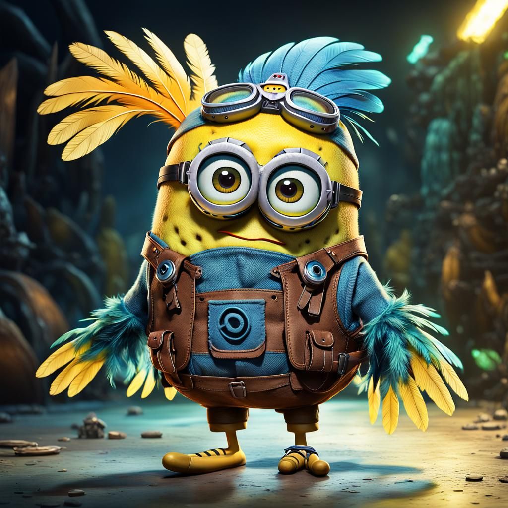 Spongebob Bird Character in Mobile Game Style